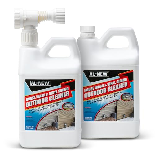 Outdoor Cleaner | Cleaner 64oz Hose End Sprayer (Pack of 2) (House Wash & Vinyl Siding Outdoor Cleaner)