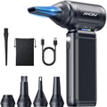 Compressed Air Duster, 130,000RPM, 3-Gear Adjustable, 5Nozzles