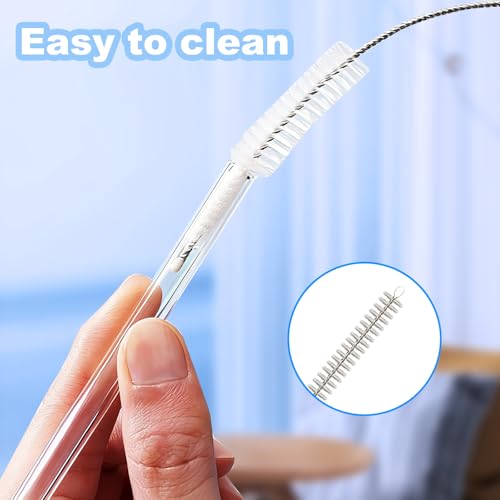6 Pack Straw Cleaner Brush for Stanley, Reusable Extra Long Straw Cleaner for 40/30/20 oz Stanley Mug, 10mm Wide Drinking Straws Cleaning Brush for Sippy Cup, Water Bottle and Tubes - view 5