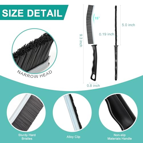 Cleaning Brush - 5 Pcs Hard Bristle Crevice Cleaning Brush, Multifunctional Gap Scrub Brush, Home Essentials, Bathroom Cleaner Tools for Household Use, Kitchen, Bathroom, Window, Faucets, Toilet - view 5