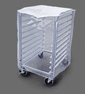 Clear Plastic 10-Tier Commercial Kitchen Bun Pan Rack Cover, 28-Inch by 23-Inch by 33-Inch, Set of 2
