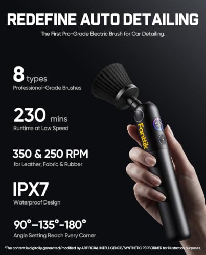 Flip G10 Nano AutoCare Electric Car Interior Detailing Brush - view 2