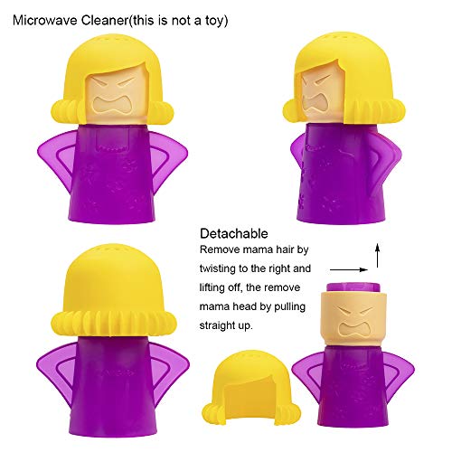 Angry Mama Microwave Cleaner, Vinegar and Water Steam Tool (Purple) - view 2
