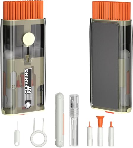 Laptop Cleaner, All in 1 airpod Cleaner kit Keyboard Cleaner Set, Computer MacBook Earphone Camera Cleaning Kit, Tablet and Screen Dust Brush Tool for Computer, PC, TV Camera Lens Computer Vacuum
