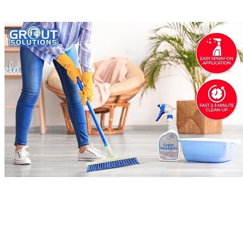 Professional Grout Brush Heavy-Duty Swivel Head with Stiff V-Shaped Bristles for Deep Cleaning Tile, Corners, Showers, Kitchens & Floors Without Scratching Fits Standard Thread Poles - view 6