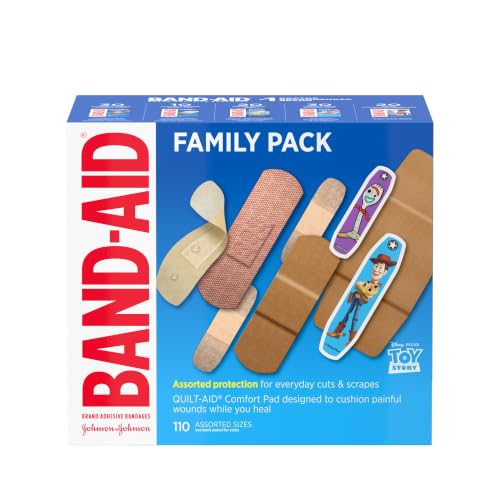 Brand Adhesive Bandages Family Pack, Assorted Sizes, 110 Count - view 6