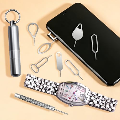 SIM Card Ejector Tray Removal Tool with Cleaning Brush, 2 in 1 EDC Portable Keychain Eject Pins Reset Needle Opener Cleaning Pen for All iPhone Airpods iPad Samsung Galaxy Cell Phone Smartphone - view 6