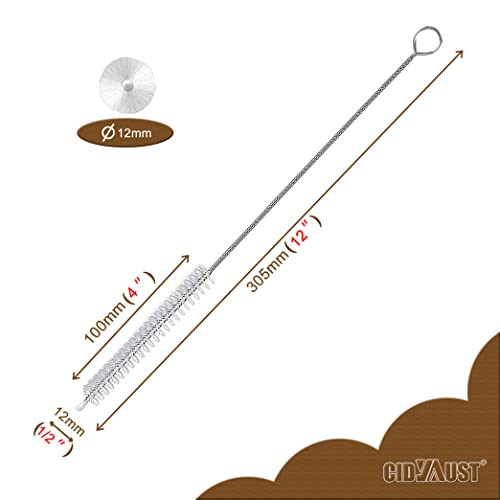 Straw Cleaner Brush for Stanley Extra Long 12 inch, Extra Wide 12mm diam Straw Brushes for 40/30/20 oz Stanley Mug, Straw Cleaning Brush for Tubes, Water Cup, Extra Long Straw Brush Set 10 Pack - view 2