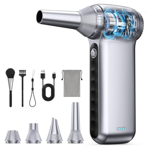 【2026 Updated】 Electric Air Duster 250,000 RPM – Cordless 3-Speed Mini Blower for Computer, Keyboard, PC, Car & Home Cleaning - view 8