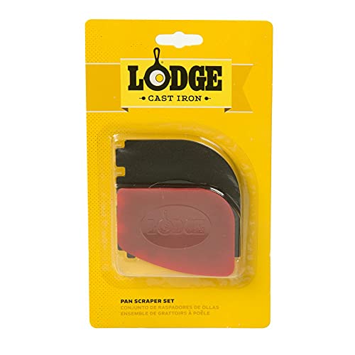 Cast Iron Grill Scraper Combo, 2 Pack, Red and Black - view 2