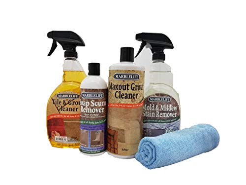 Clean & Fresh Kitchen & Bathroom Care Kit – Tile & Grout – (TGC-41240, SSR-41200, MAX-41300, MMSR-41190, MFT-55225)