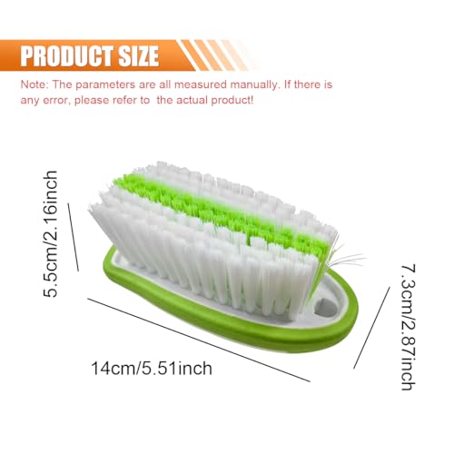 Car Carpet and Upholstery Cleaning Brush, Stiff Bristle Car Detailing Carpet Scrub Brush with Hanging Hole, Vehicle Interior Detailing Brushes for Floor Mats, Couch, Leather Seat (Green) - view 2