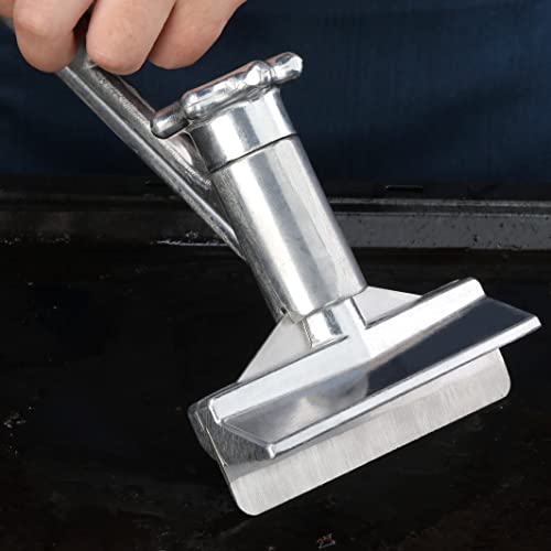 Commercial Grill Scraper with Replacement Blades, Heavy-Duty Flat Top Griddle Scraper with Long Handle, Stainless Steel Blade, Restaurant Grade Cleaning Tool - view 6