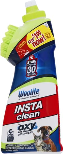Woolite InstaClean Pet with Brush Head Cleaner, 1740, 18 fl. oz, 18 Fl Oz, white - view 2