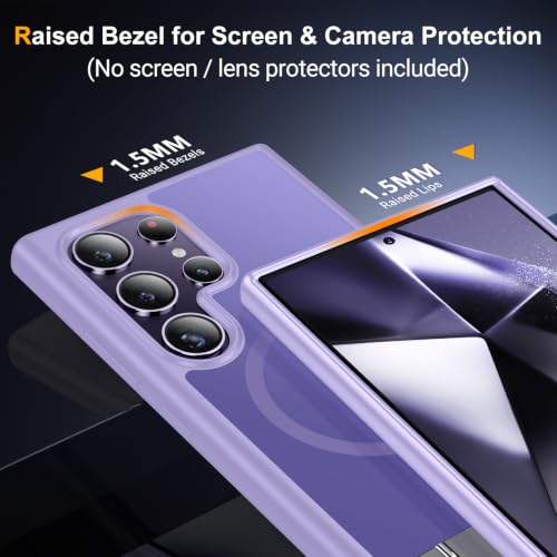 For Samsung Galaxy S24 Ultra Case,Built-in Stand,Light Purple - view 6