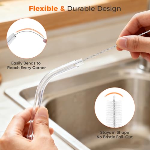 Long Straw Cleaner Brush Set, 8.7 Inch Cleaning Brushes, 10 Pack - view 5