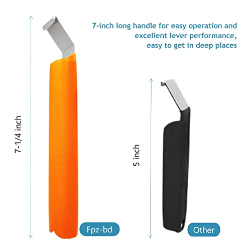 7" 1Pcs Orange Vinyl Siding Tools,Vinyl Siding Removal Tool For Install and Repair Vinyl Sidings Without Damage Siding With Extra Long Anti-skid Handle Steel,Zip Tool Vinyl Siding - view 2