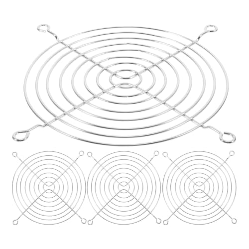 20pcs 12cm PC Fan Grill Mesh Galvanized Metal Dust Cover with Screws