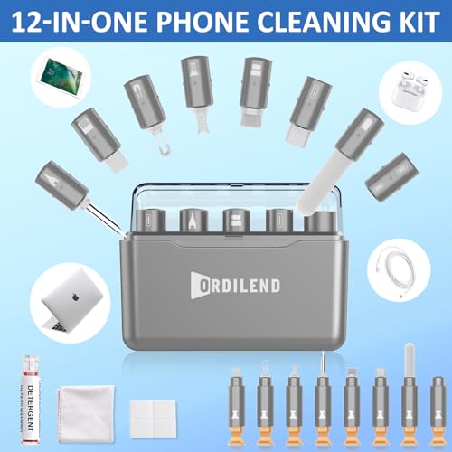 IPhone Cleaning Kit for Charging Port, Cleaner Kit for AirPod Phone, Grey - view 2