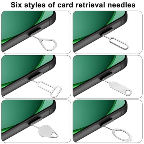 SIM Card Ejector Tray Removal Tool with Cleaning Brush, 2 in 1 EDC Portable Keychain Eject Pins Reset Needle Opener Cleaning Pen for All iPhone Airpods iPad Samsung Galaxy Cell Phone Smartphone - view 4