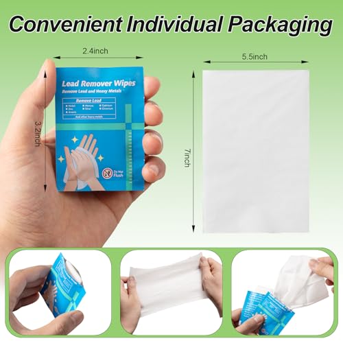 50Pcs Lead Removal Wipes Tissues for Shooting Individual Foil Package - view 2