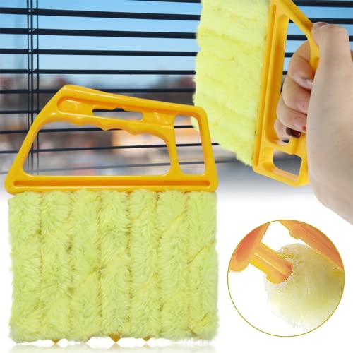 4 Pcs Blind Cleaner Duster Tool, 7-Finger Dusting Cleaner Tool for Window & Air Vent, Washable Handheld Microfiber Duster Blinds Air Conditioner Fan Keyboard Duster Dirt Tool - view 6