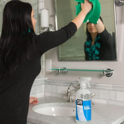 Glass Cleaner, Streak-free Window Cleaner, Surface Cleaning Spray, Mirror, Screen and Shower Door Cleaner, Removes Fingerprints, Dust, Dirt, Unscented, 32 Oz, Pack of 2 - view 3