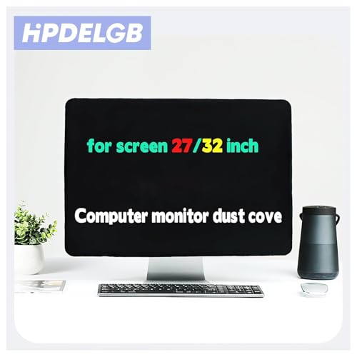 Computer monitor dust cover black for screen 27-32 inch or for All in One LCD TV dust Dustproof cover (screen size 27-32 inch Monitor Dust Cover) - view 4