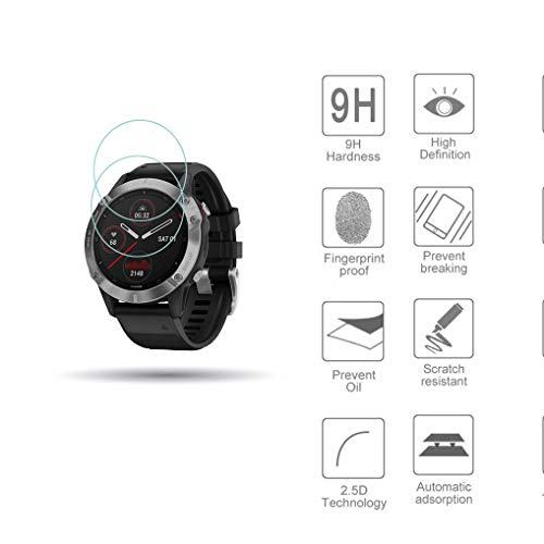 2Pack for Garmin Fenix 6/6 Pro/ 6 Sapphire/6 Solar Charging Sync Data Cable and 2Pcs Free HD Tempered Glass Screen Protector and 8pcs Color Charger Port Protector for Smart Watch - view 4