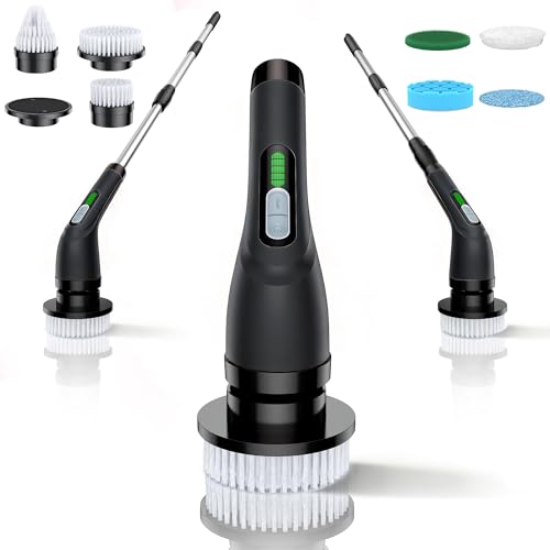 Electric Spin Scrubber for Bathroom: Shower Cleaner Brush with Long Handle - view 8