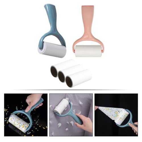 Lint Roller Brush with Detachable Paper Rolls PET Hair Remover for Clothes - view 3