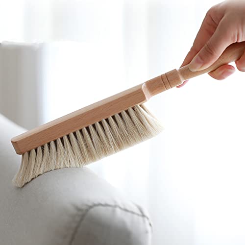 Horsehair Hand Broom Soft Bristles for Upholstery Couch Wood Handle 2 Pack - view 4