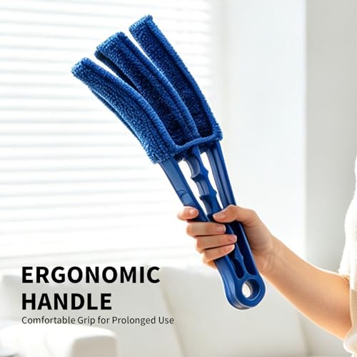 2 Pack Window Blind Cleaner Duster Brush with 6 Reusable Microfiber Sleeves - view 7