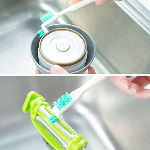 Small Cleaning Brushes for Household Cleaning Deep Detail Crevice Cleaning Tool Kit Tiny Scrub Cleaner Brush for Small Holes Corner Space Gaps Keyboard Bottle Window Seal Sill - view 4