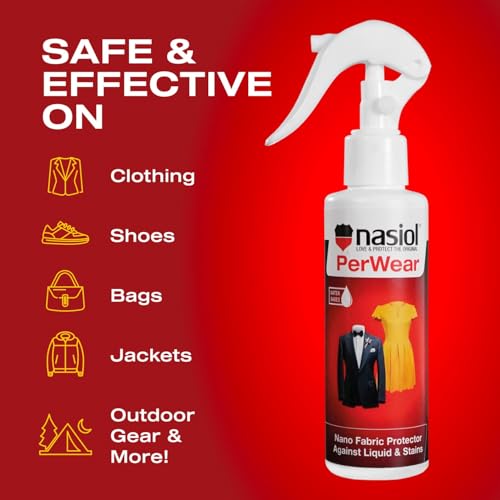 PerWear Nano Fabric Protector Spray, Shield Against Liquids Keeping your Cloths Fresh and Clean, Fabric Stain Guard, Cotton, Satin, Polyester and more, PFAS Free and Water Based Formula - view 2