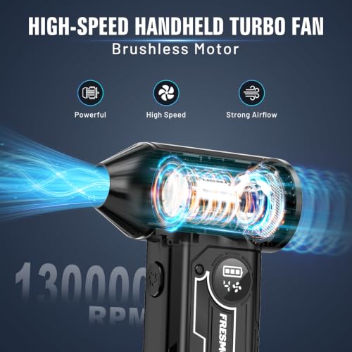 Compressed Air Duster, 130000RPM Cordless Electric Air Blower - view 2