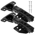 Cabinet Door Hinges Soft Close 2pcs Black Stainless Steel