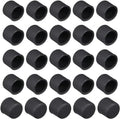 20Pcs Silicone RCA Port Anti-Dust Stopper Cap Cover for Desktops Amplifiers DVDs TVs etc. Lotus Female Ports, Dustproof Cover Cap Plug Protector Black