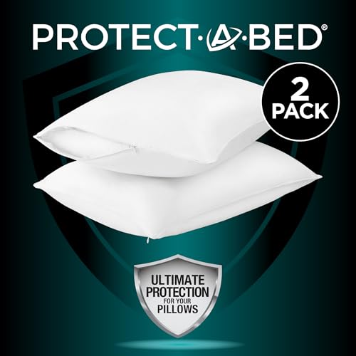 AllerZip Waterproof Pillow Protectors, Standard (2 Pack) - view 6