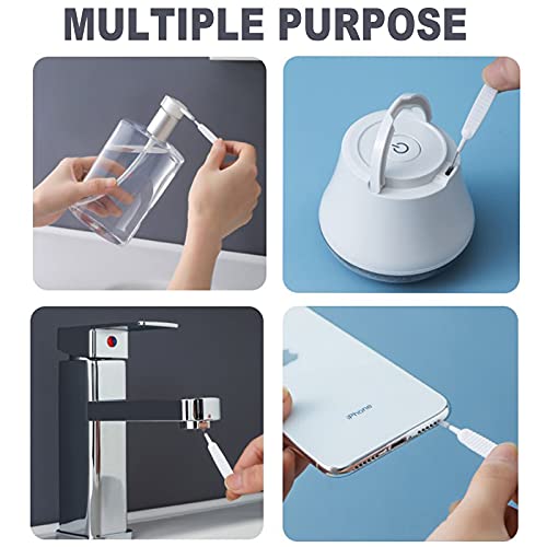 30pcs Shower Nozzle Cleaning Brush Anti-Clogging for Shower Head Cleaning Brush for Pore Gap Clean with Nylon Bristle Non-Slip Handle - view 3