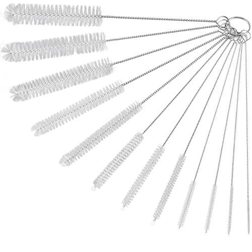 12 Pcs Straw Cleaner Brushes Set, 8.2 Inch Nylon Cleaning Brush