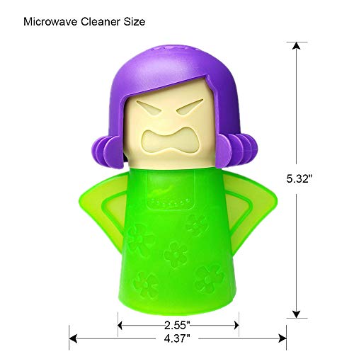 Angry Mama Microwave Cleaner, Vinegar and Water Steam Tool (Green) - view 4