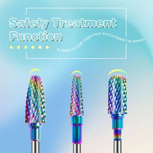 Tungsten Carbide Nail Drill Bits with Cleaning Brush, Efile Remover - view 5