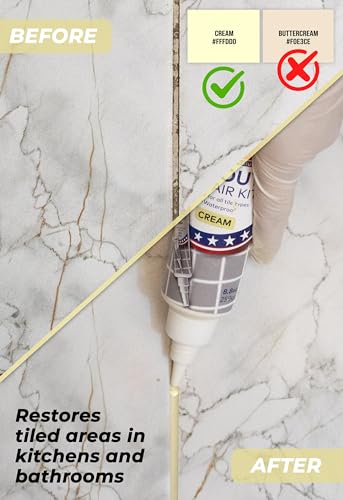 Grout Repair Kit, Cream, Fast Drying Sealer & Filler, 8.8 oz - view 2