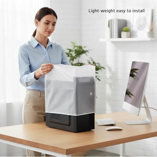 Computer Dust Cover Monitor +Keyboard+CPU Tower Desktop 3 Pieces Set PC dust Proof Computer Covers Case (22"-24" Monitor Set) - view 3