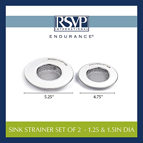 Stainless Steel Kitchen Sink Strainer, Food Scrap Trap, Dishwasher Safe, Stainless Steel, Strainer Set of 2 Assorted - view 5