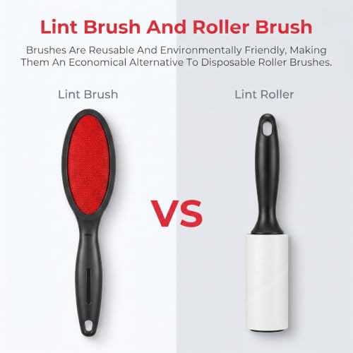 3 Pcs Lint Brushes for Pet Hair Clothes, Double-Sided Lint Remover Brush - view 7