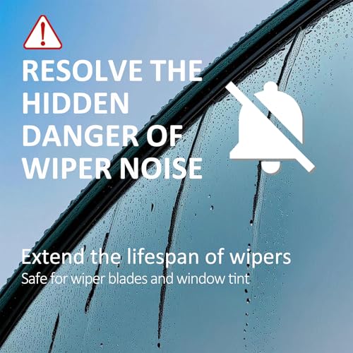 Oil Film Remover for Car Windshield - Glass Cleaner Spray Anti-Fog Rain Repellent - Removes Grease Silicone Water Spots Road Grime - Interior Exterior Windows (2, Fluid Ounces) - view 2