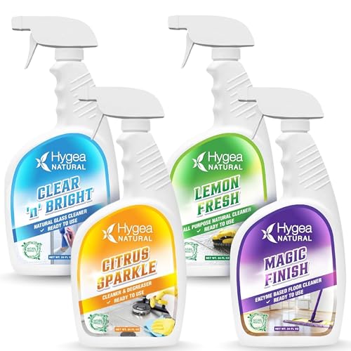 Eco Friendly Cleaning Starter Kit, 4-Pack 24oz
