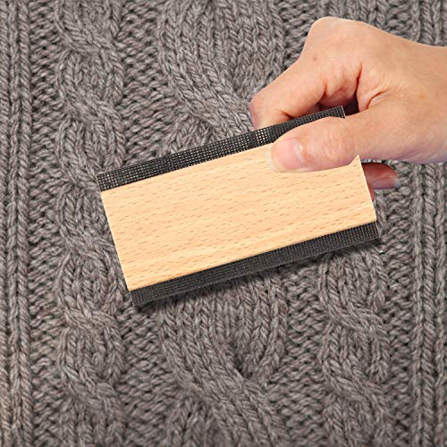 2 Pcs Wooden Sweater Comb Remove Pilling Double Edge Fabric Shaver - view 6